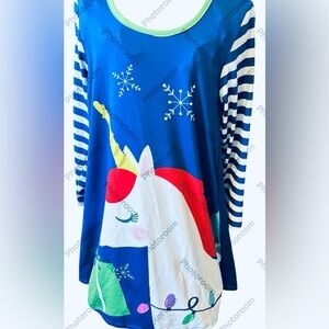 Millie Loves Lily unicorn stripe dress NWT